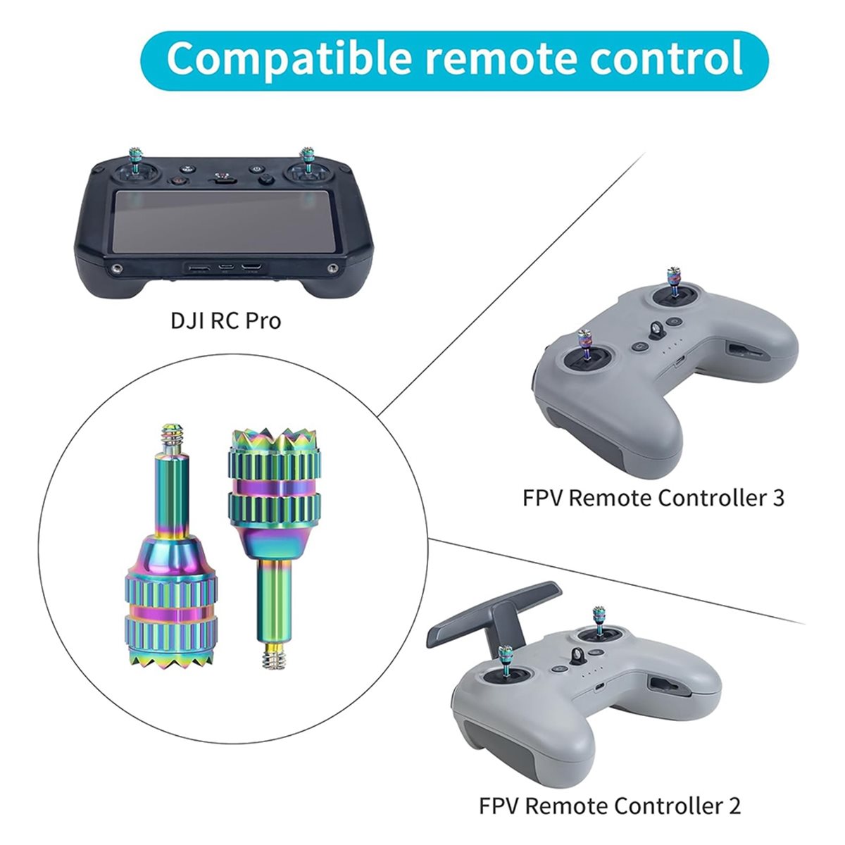 DT75BG 4 SZT. Metalowe Joystik – Drone Control Stick recenzja i cena